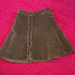 Brown suede Brandy Melville Skirt